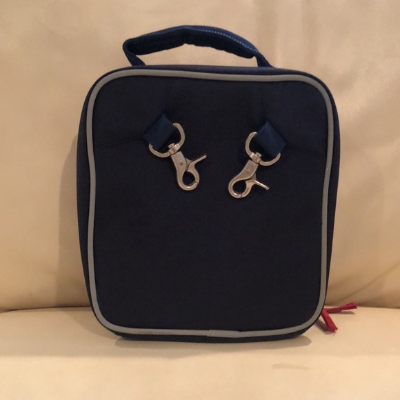 Pottery Barn Navy Blue with Red Piping Lunch box - Picture 2 of 9